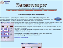Tablet Screenshot of nonosweeper.com